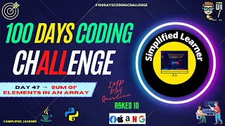 Day Sum of the Elements of an Array Calculate Sum of Array Elements in