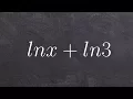Condensing logarithmic expressions