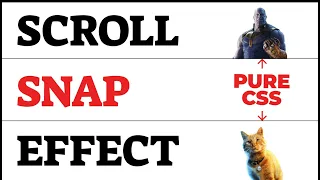 Pure CSS Scroll Snap Effect - Smooth Section Snapping Scroll