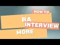 Resident Assistant RA Interview Tips Role Description Benefits More