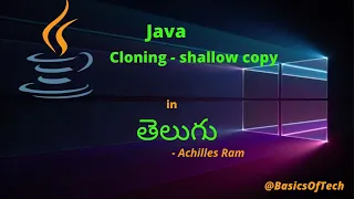 Cloning in Java Object cloning