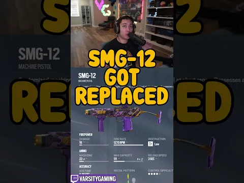 BEARING 9 IS REPLACING THE SMG-12 (SIEGE SCHOOL) #shorts