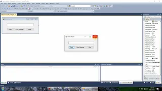 How to display Hello World in textbox and in messageBox in Visual Basic