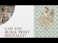 Can You Really Block Print Digitally Procreate Pattern Design Process