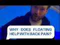 How to relieve back pain with floating