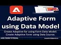AEM Forms Create Adaptive Form using Form Data Model