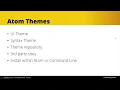 Atom Editor Tutorial - Intro to Themes