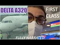 FIRST CLASS Delta A320 Spokane to Minneapolis HOLDING to MSP
