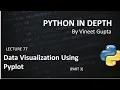 Lecture 77 Data Visualization Using Pyplot Part-3