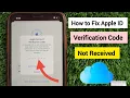 How to Fix Apple ID Verification Code Not Received Apple ID Two Factor Authentication Problem