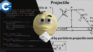 Projectile motion simulation