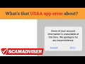 Some of your account information is unavailable at this time USAA and communication error