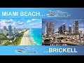 Miami Beach to Brickell scenery Sunset time-lapse