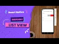 How to create swipeable list view in react native