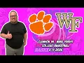 Clemson vs Wake Forest 26 Free College Basketball Picks and Predictions NCAAB Pick
