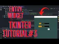 create a Entry widget in Tkinter python tutorial