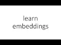 learn embeddings in PyTorch