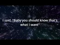 Morgan Wallen | Feat. Tate McRae - What I Want (Lyrics) - 1 Hour Loop