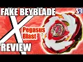 FAKE Pegasis Blast Beyblade X Review SB Brand