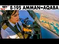 Download Lagu Royal Jordanian E-195 Amman to Aqaba | Full cockpit Flight \u0026 Pilot Briefings