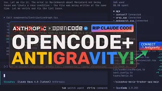 OpenCode Free Opus 4 5 Antigravity Auth STOP USING Claude Code MAX This is the NEW ALTERNATIVE