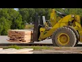 Cat Log and Lumber Forks at Work