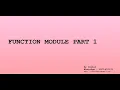 Function Module - Part 1