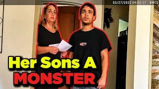 Son Arrested In Front Of Mum After Police Find Disturbing Content On His Phone