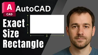 AutoCAD How to Draw a Rectangle with Exact Dimensions 2025 Tutorial