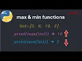 py4 9 Master Python max min Functions Step by Step