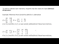 Linear Matrix Algebra Adding and Subtracting Matrices