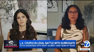 Amid legal battle LA couple s surrogate gives birth in TX to baby with heart defect