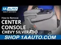 How to Remove Center Console 14-19 Chevy Silverado