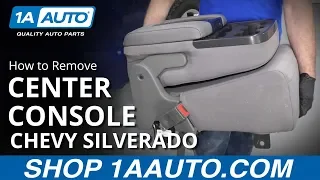 How to Remove Center Console 14-19 Chevy Silverado