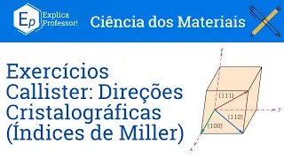 Direções Cristalográficas (Índices de Miller)  - Exercícios Resolvidos Callister (15)