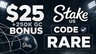 Stake US Promo Code "RARE" - $25 Stake Cash + 250K Gold Coins!  (stake us referral code)