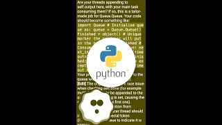 Python - Threading and a While True Loop