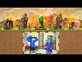 We Created BUNKER to Survive HOT WEATHER in Minecraft
