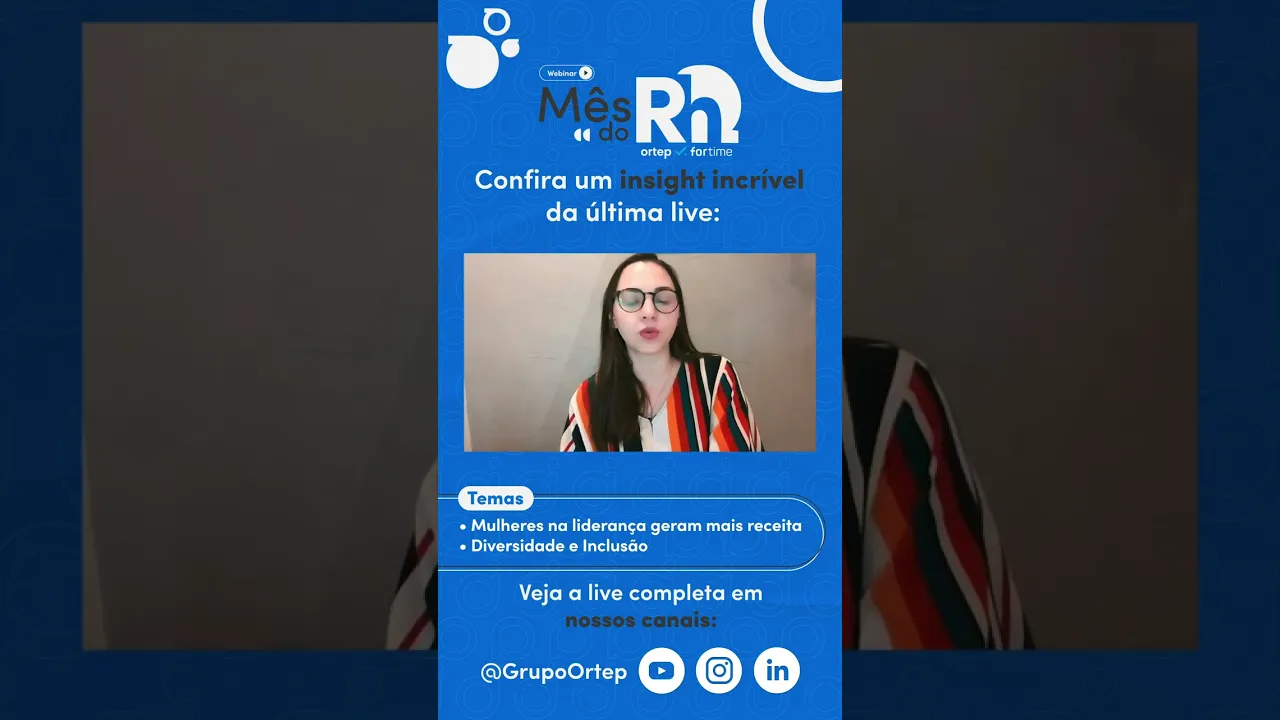 As mulheres se arriscam menos que os homens? Cortes de live #shorts - Vídeo do YouTube da Ortep