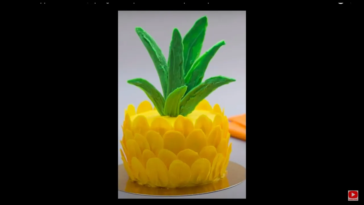 FAMOUS Pineapple Cake SpongeBob SquarePants Theme Cake - Hoopla Recipes #shorts