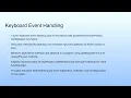 Keyboard Event Handling Lecture 42 AWT Programming--III