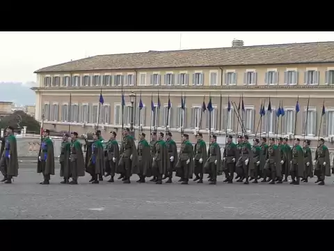 Download MP3 Cambio della guardia al Quirinale con Inno di Mameli cantato - Infantry Passing out Parade