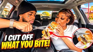 I Cut Off What You Bite Prank On Girlfriend 😬