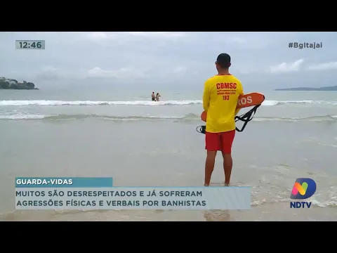 Guarda-vidas, muitos são desrespeitados e já sofreram agressões físcas e verbais por banhistas