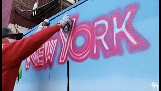 GETTING FROSTBITE WHILE PAINTING A MURAL IN NYC