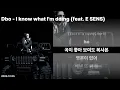Dbo - I know what I'm doing (feat. E SENS) | 리릭비디오 | lyric video
