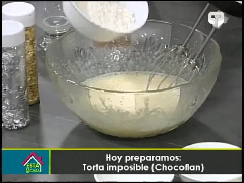 Hoy preparamos Torta imposible (Chocoflan)