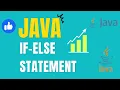 if else statement in java how to use if else in java if-else statement