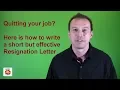 Quitting Your Job How to Write a Resignation Letter