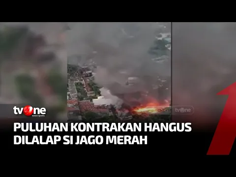 Kontrakan di Tanah Abang Terbakar Hebat Akibat Arus Pendek Listrik